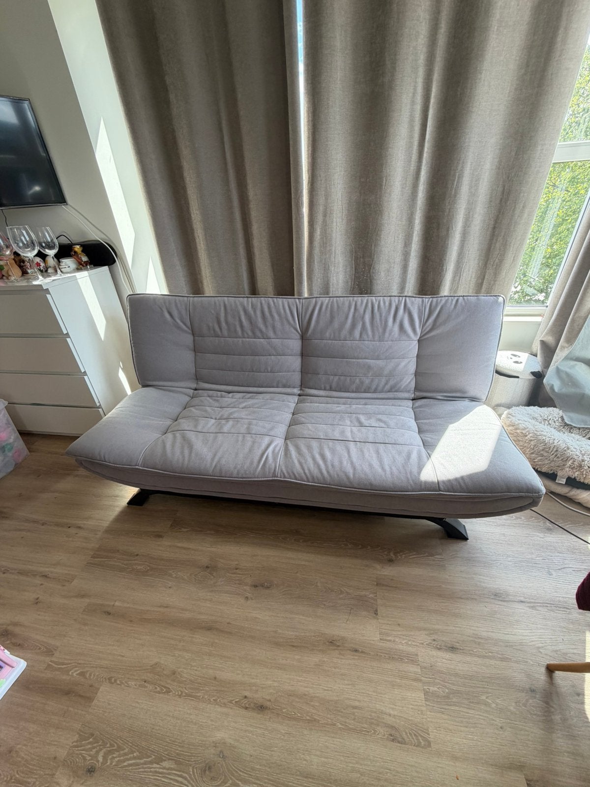 Slaapbank, Ophalen of Verzenden, Zo goed als nieuw, Tweepersoons, 140 cm