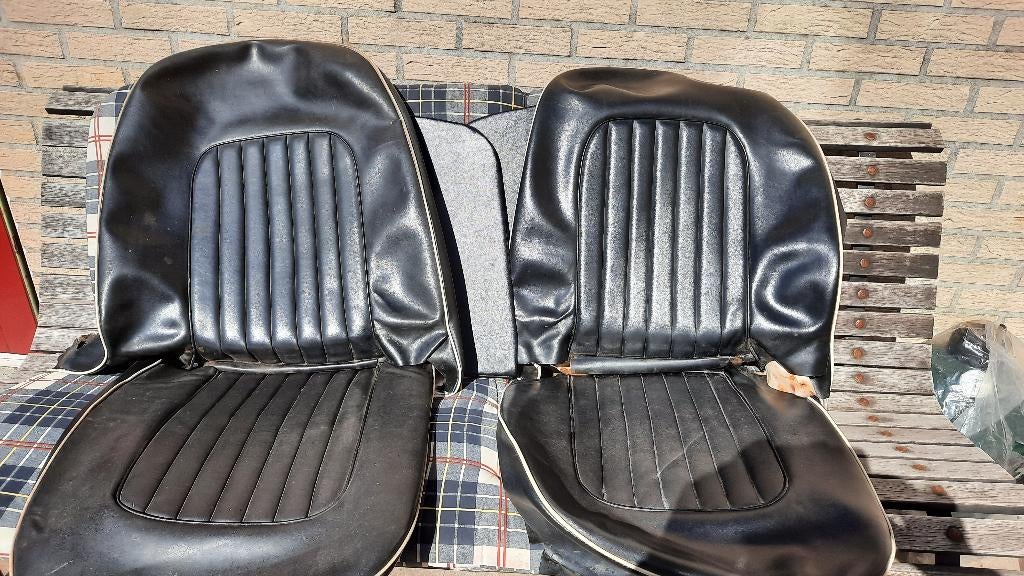 Leren bekleding Triumph TR4A met witte bies, Ophalen of Verzenden, Gebruikt, Triumph