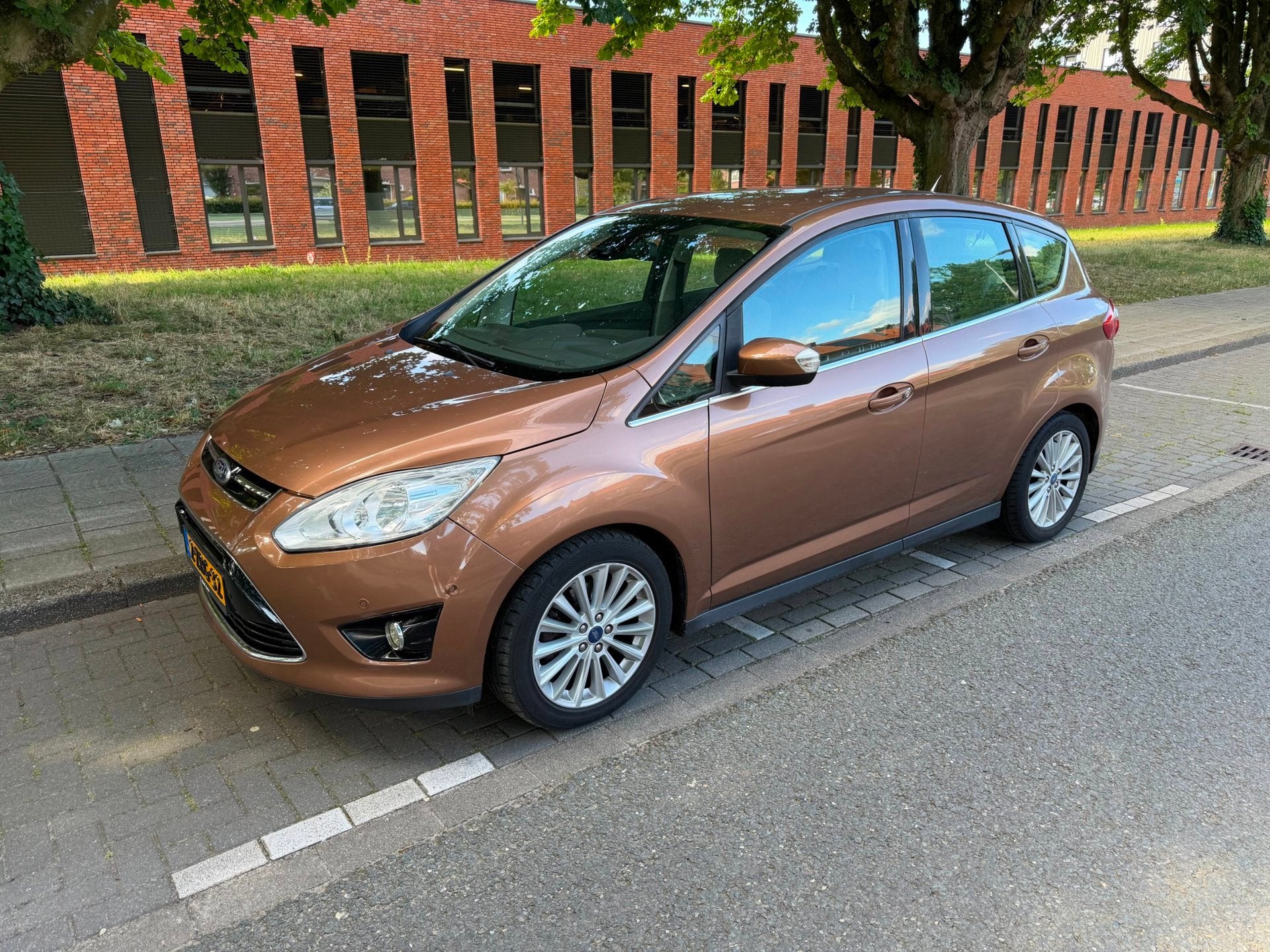 Ford C-Max 2.0 TDCi Titanium automaat export prijs, Auto's, Euro 5, Stof, Gebruikt, Beige