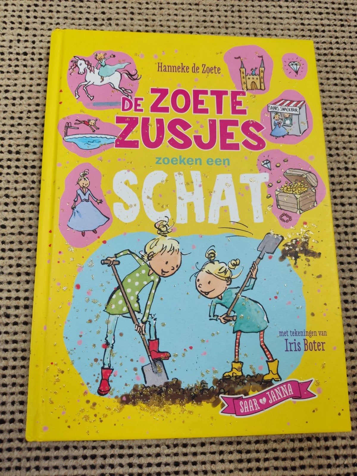 De Zoete Zusjes zoeken een schat + Letterkwartet, Verzenden, Zo goed als nieuw, Hanneke de Zoete, 3 tot 4 jaar