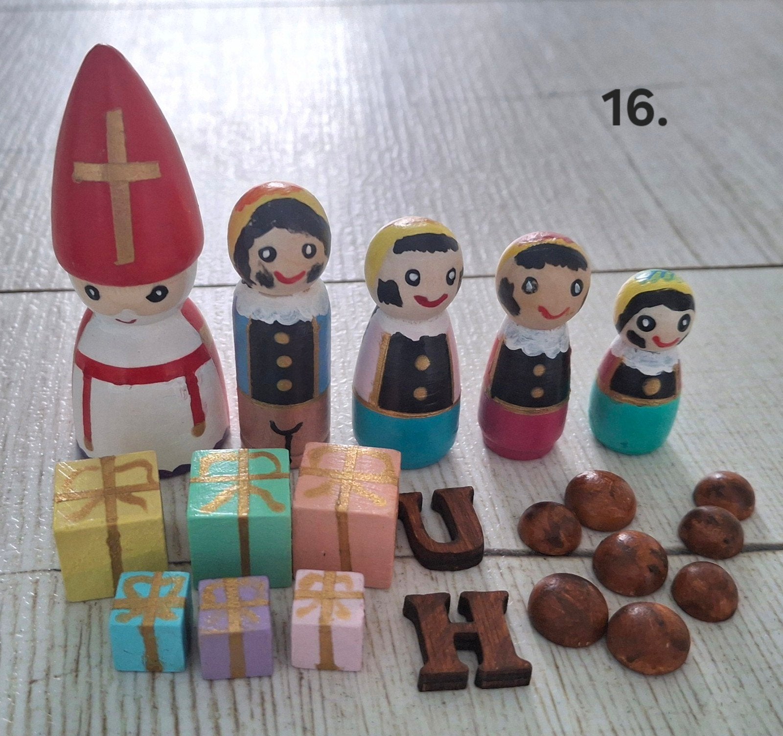 pegdolls Sint met pietjes en accessoires, Ophalen of Verzenden, Nieuw
