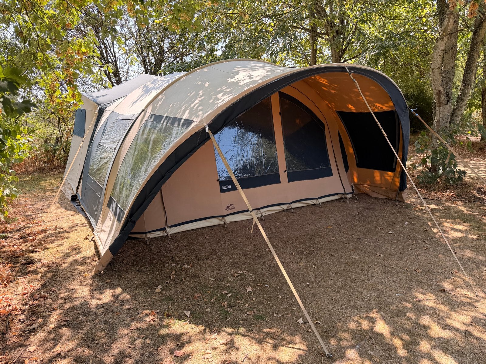 Cabanon Chamonix Deluxe Easy Pack System vouwwagen uit 2020, Caravans en Kamperen, Ophalen, Beige, Cabanon, Meer dan 6