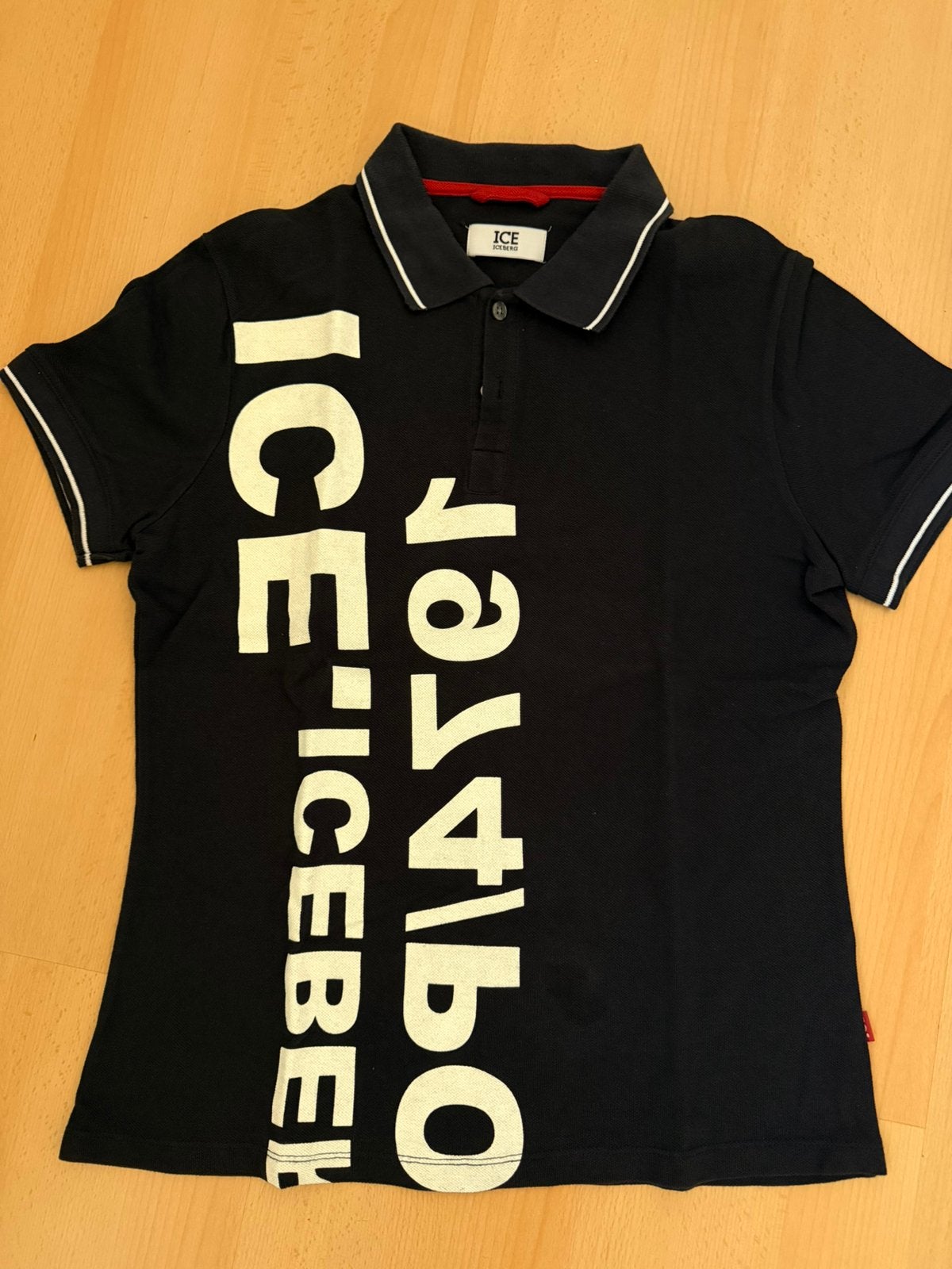 Heren shirt. Donkerblauw, maat S, Iceberg merk, Ophalen of Verzenden, Zo goed als nieuw, Maat 46 (S) of kleiner, Blauw