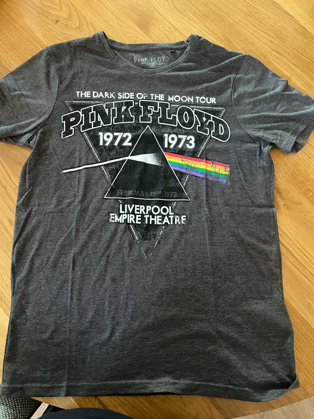 Pink Floyd The Dark Side of the Moon Tour T-shirt maat XL, Ophalen of Verzenden, Gedragen, Maat 56/58 (XL), Grijs
