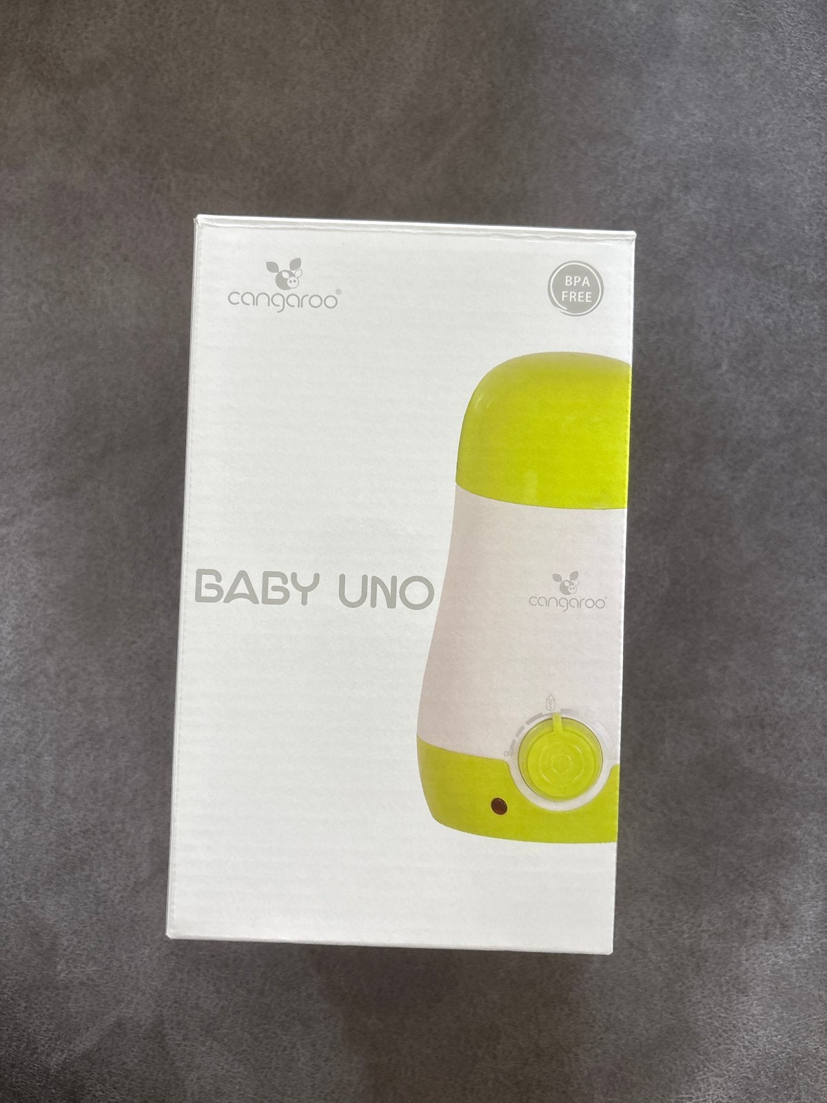 Cangaroo Baby Uno Flessenwarmer - Grijs/Groen, Ophalen, Nieuw, BPA-vrij, Flessen- of potjesverwarmer