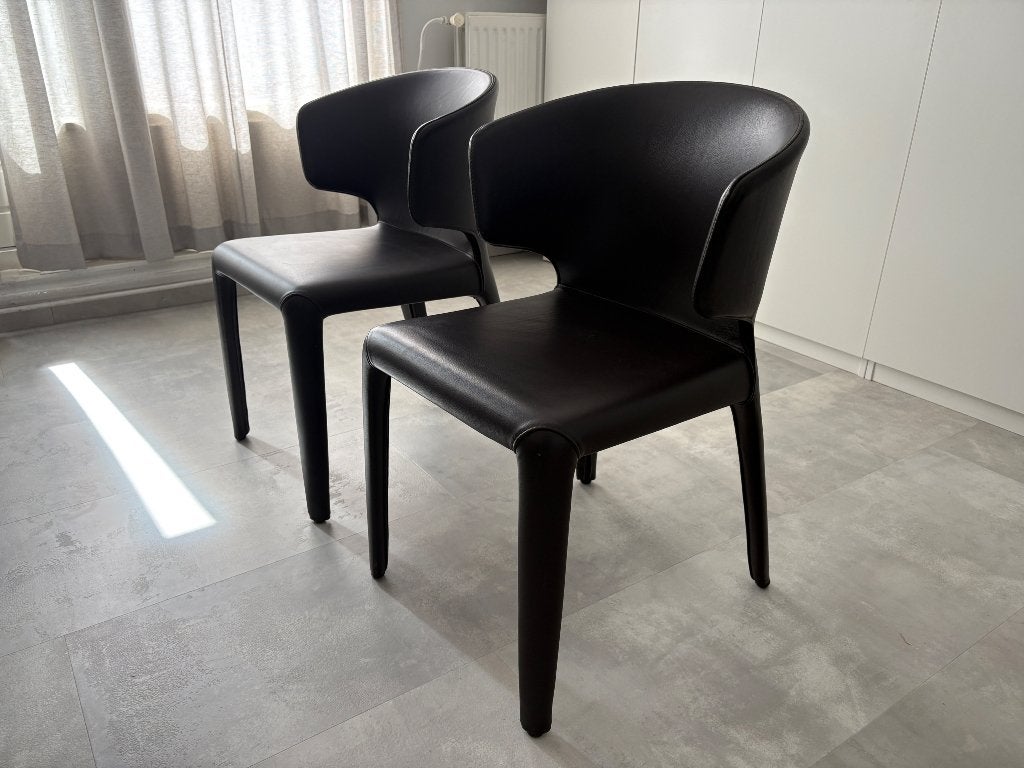 Cassina Hola 367, Gebruikt, Twee, Bruin, Leer