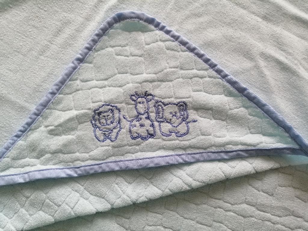 Babyhanddoek met capuchon, lichtblauw, Ophalen of Verzenden, Zo goed als nieuw, Overige typen