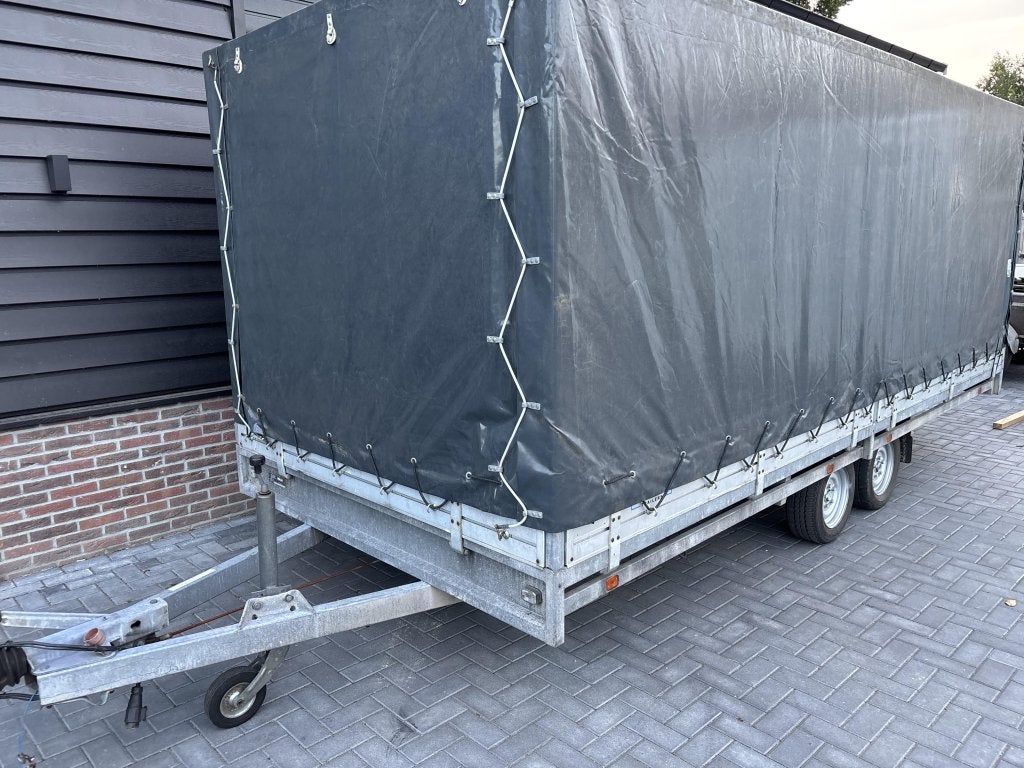 Hulco plateauwagen Huifaanhanger huifaanhangwagen 3000 kg, Gebruikt