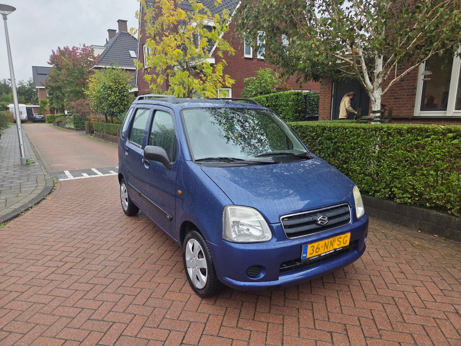 Suzuki Wagon R+ 1.3 2004 Blauw, Auto's, Voorwielaandrijving, 40 €/maand, Origineel Nederlands, Handgeschakeld