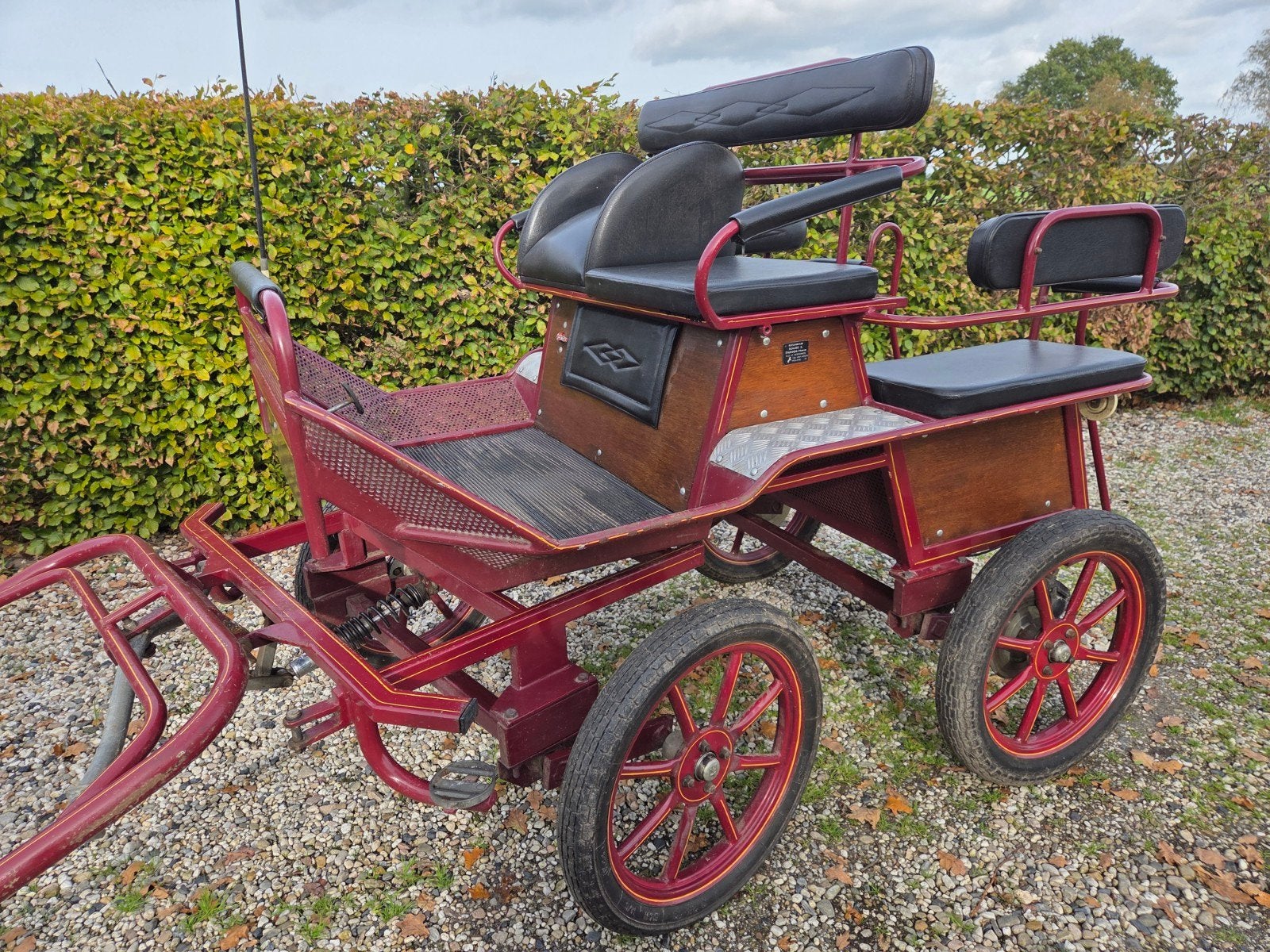 Menwagen, recreatiewagen. met tuig.