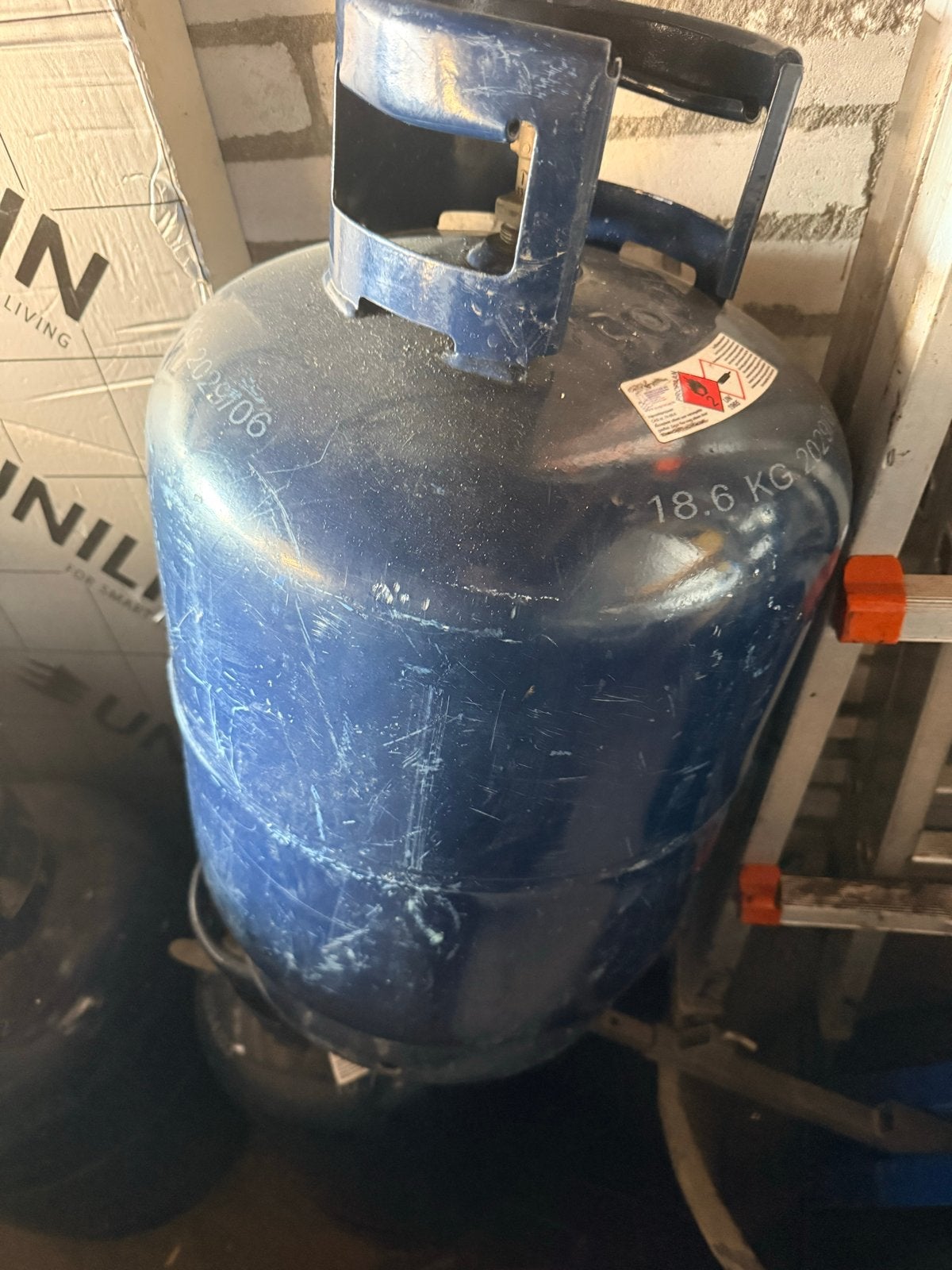 Diverse lege gasflessen - Benegas 10.5kg, Ophalen, Gebruikt