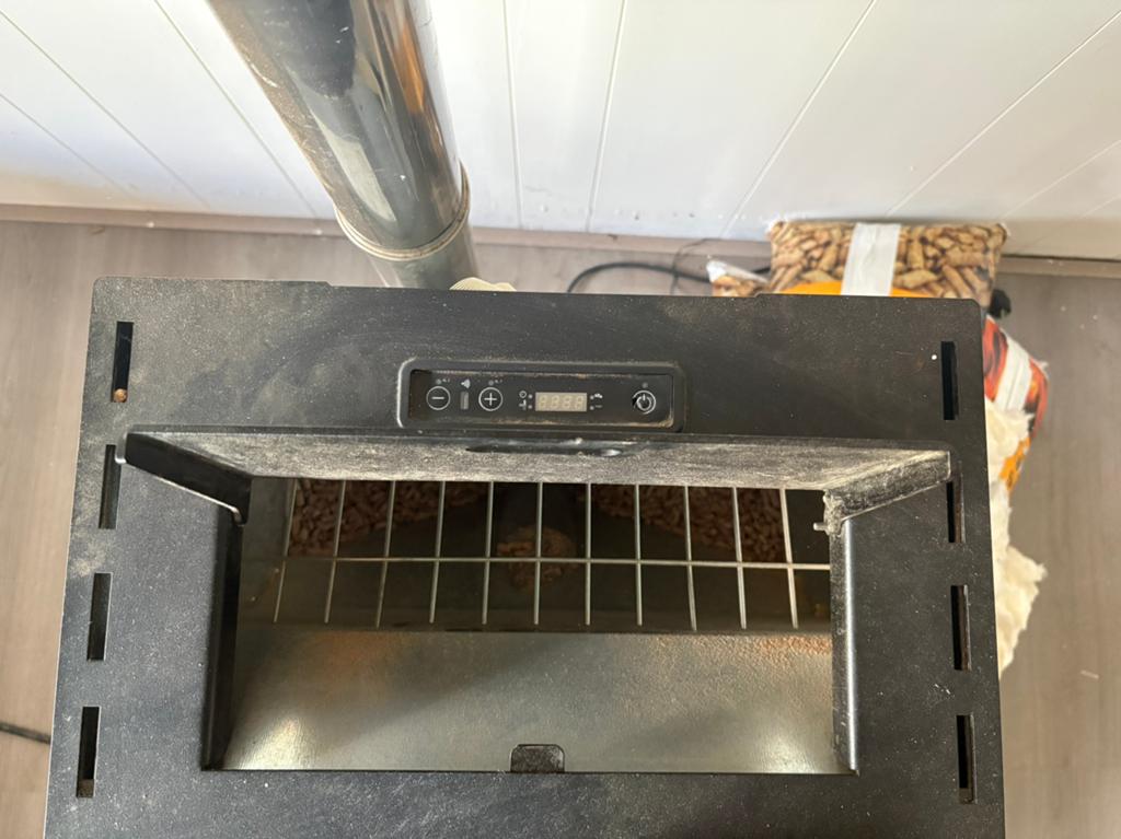 Pellet kachel, Huis en Inrichting, Kachels, Zo goed als nieuw, Houtkachel, Elektrisch, Ophalen