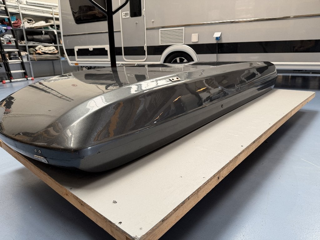 Dakkoffer 275x80cm Pacwolf gespoten Audi Daytona grijs, Ophalen, Gebruikt
