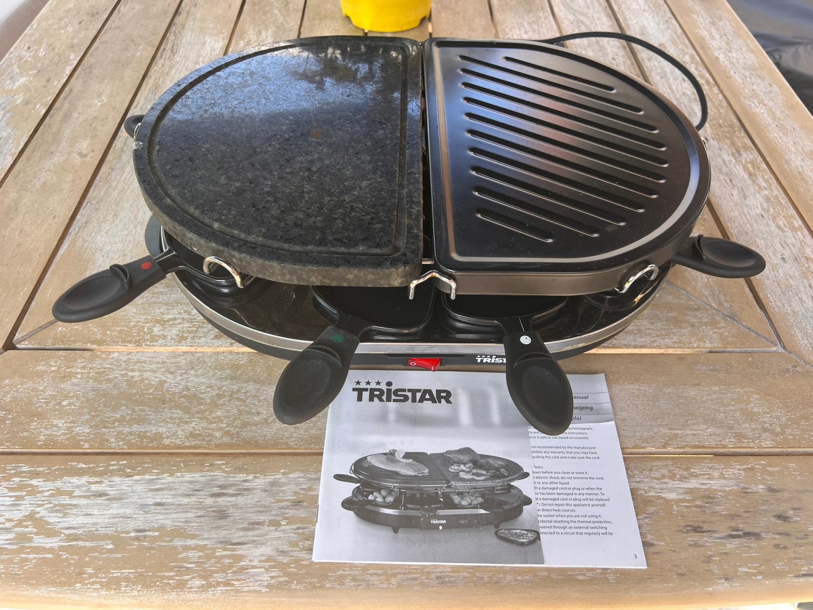 Tristar RA-2946 gourmet set 1200 watt, Ophalen of Verzenden, Gebruikt, 8 personen of meer