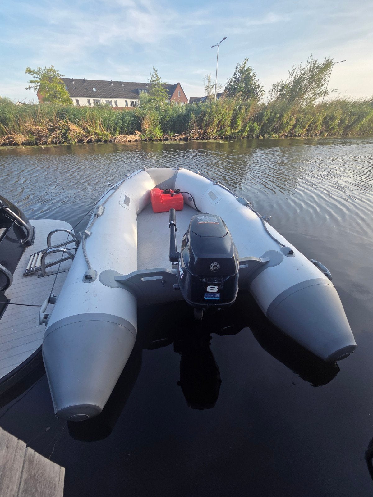 Rubberboot met 6pk Evinrude motor, jaarlijks onderhouden, Ophalen