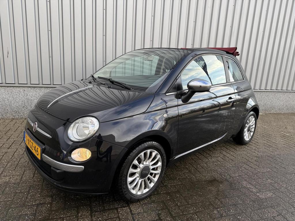 ✅ Fiat 500 0.9 TwinAir Cabrio 500C Turbo Nieuwe APK, Auto's, Fiat, Parkeersensor, Gebruikt, Zwart, Bedrijf