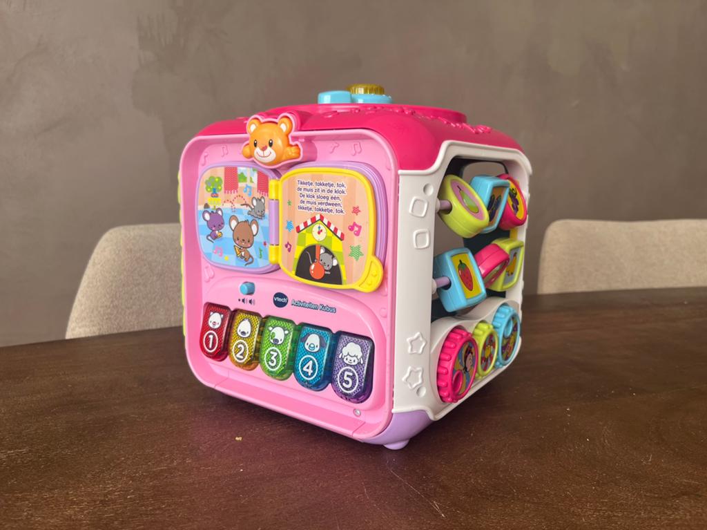 Vtech activiteiten kubus als nieuw en compleet, Kinderen en Baby's, Speelgoed | Vtech, Ophalen of Verzenden, Zo goed als nieuw