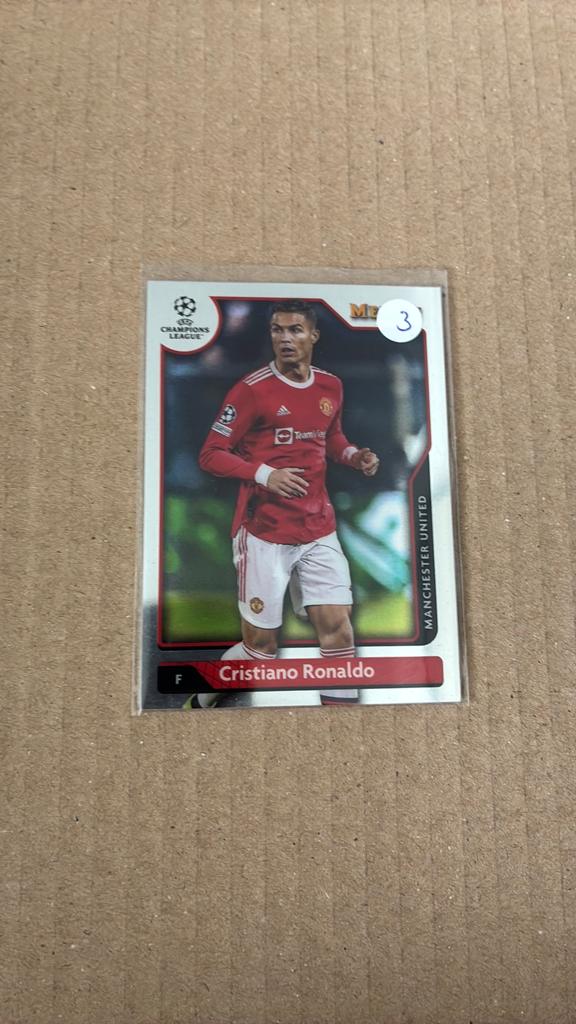 Merlin card Cristiano Ronaldo manchester, Ophalen of Verzenden, Zo goed als nieuw, Plaatje