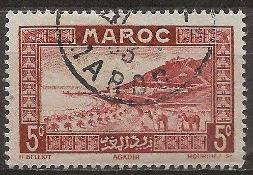 Marokko, Ophalen of Verzenden, Marokko, Gestempeld