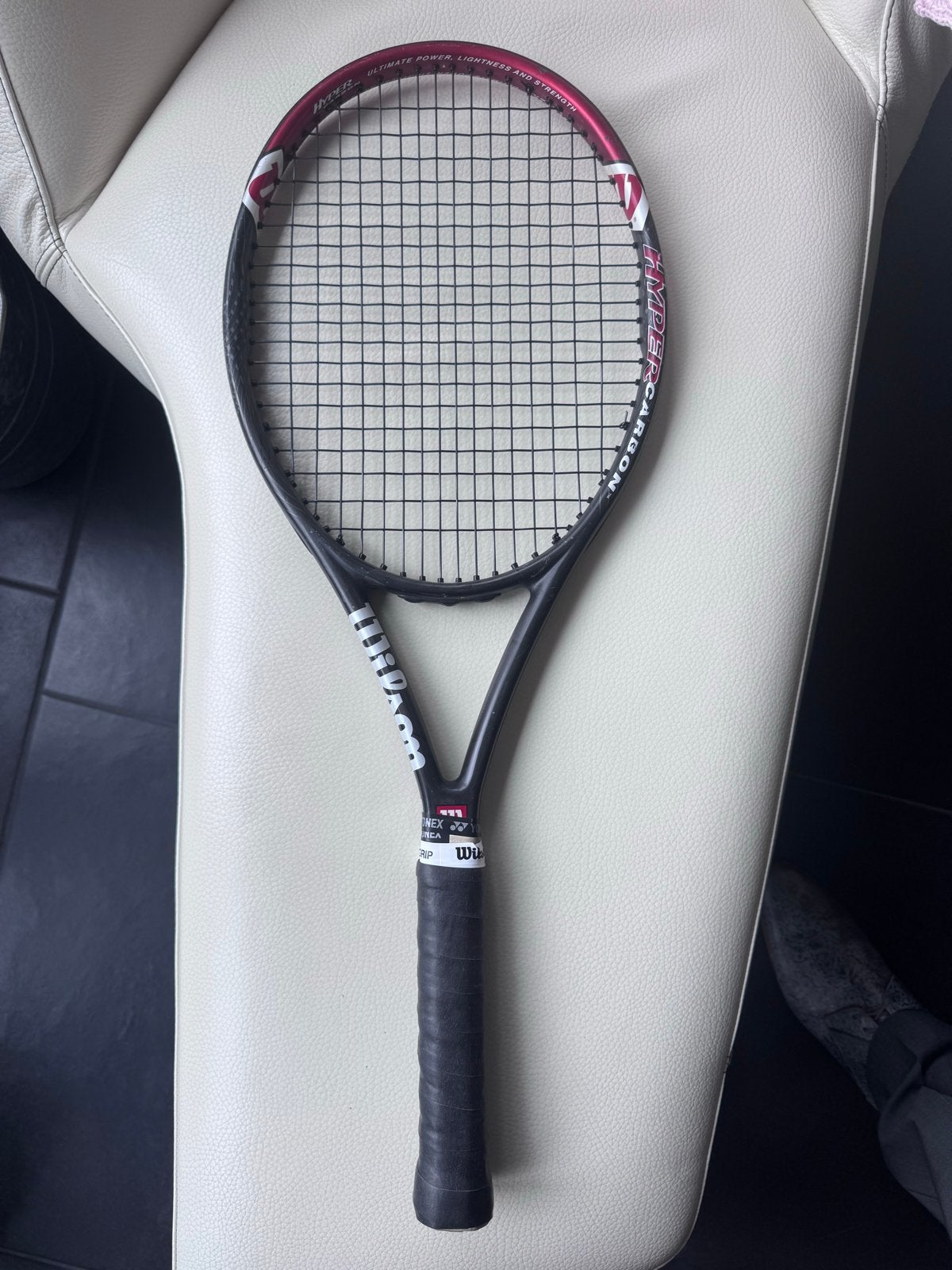 Wilson Hyper Carbon Tennisracket - Gripmaat L2, L2, Gebruikt, Ophalen of Verzenden, Wilson