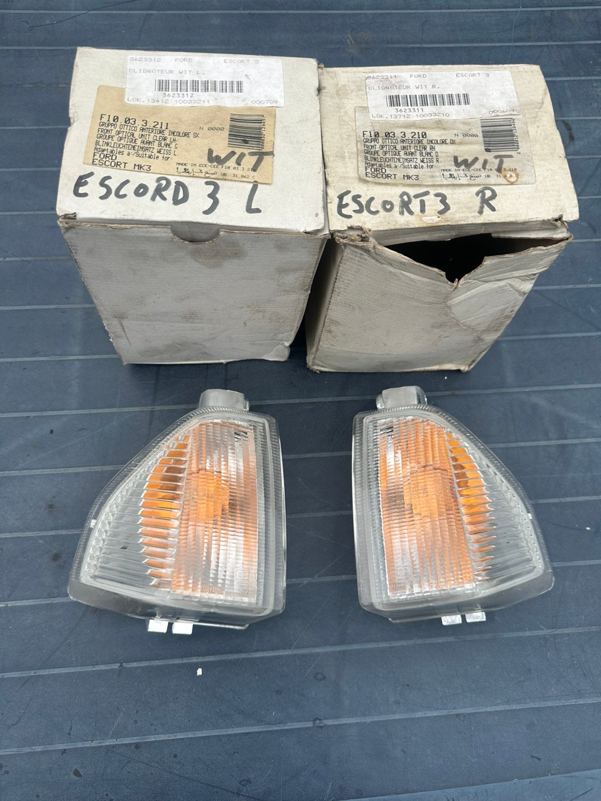 Ford escort mk3 fifft knipperlicht wit xr3i cabriolet orion, Ophalen of Verzenden, Nieuw, Ford