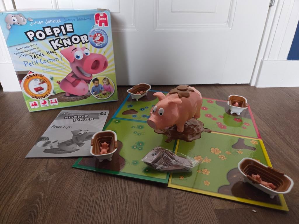 Jumbo Poepie Knor Gezelschapsspel, Drie of vier spelers, Ophalen of Verzenden, Zo goed als nieuw, Jumbo
