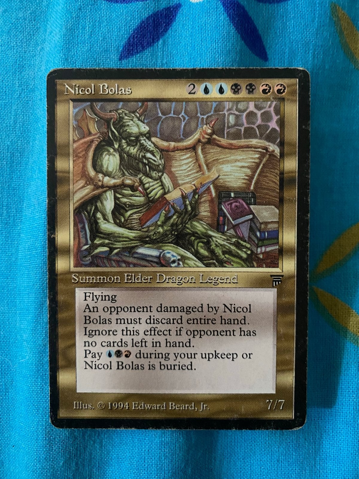 Magic: The Gathering - Nicol Bolas (1994), Ophalen of Verzenden, Gebruikt, Losse kaart