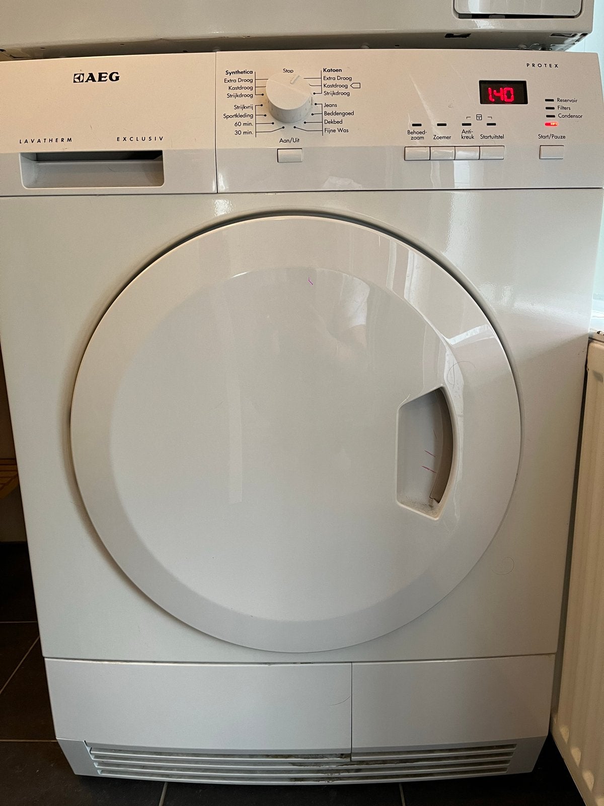 AEG Lavatherm Wasdroger, Ophalen, 6 tot 8 kg, Gebruikt, Voorlader