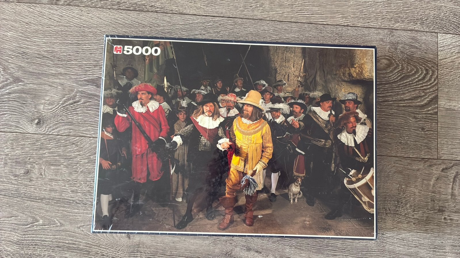 Nieuwe Puzzel 5.000 stukjes De nachtwacht in levende lijve, Ophalen, 500 t/m 1500 stukjes, Nieuw