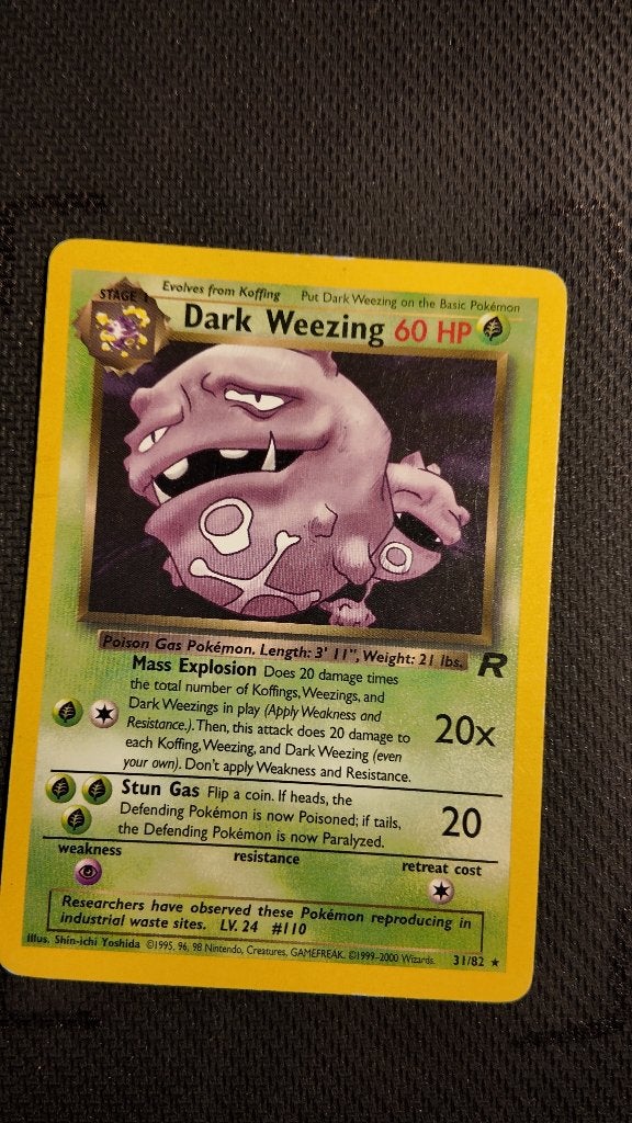 Dark Weezing 31 Team Rocket | Pokemon kaart, Ophalen, Zo goed als nieuw, Losse kaart