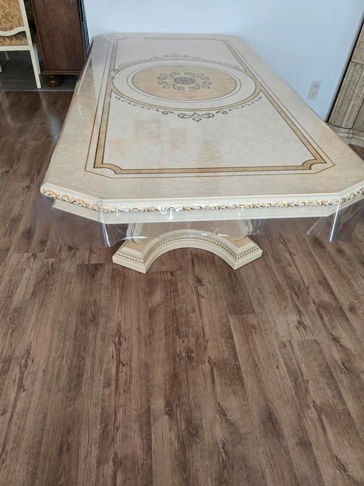 Italiaanse tafel hoogglans, Huis en Inrichting, Tafels | Eettafels, Ophalen, Gebruikt, 100 tot 150 cm, Vijf personen of meer
