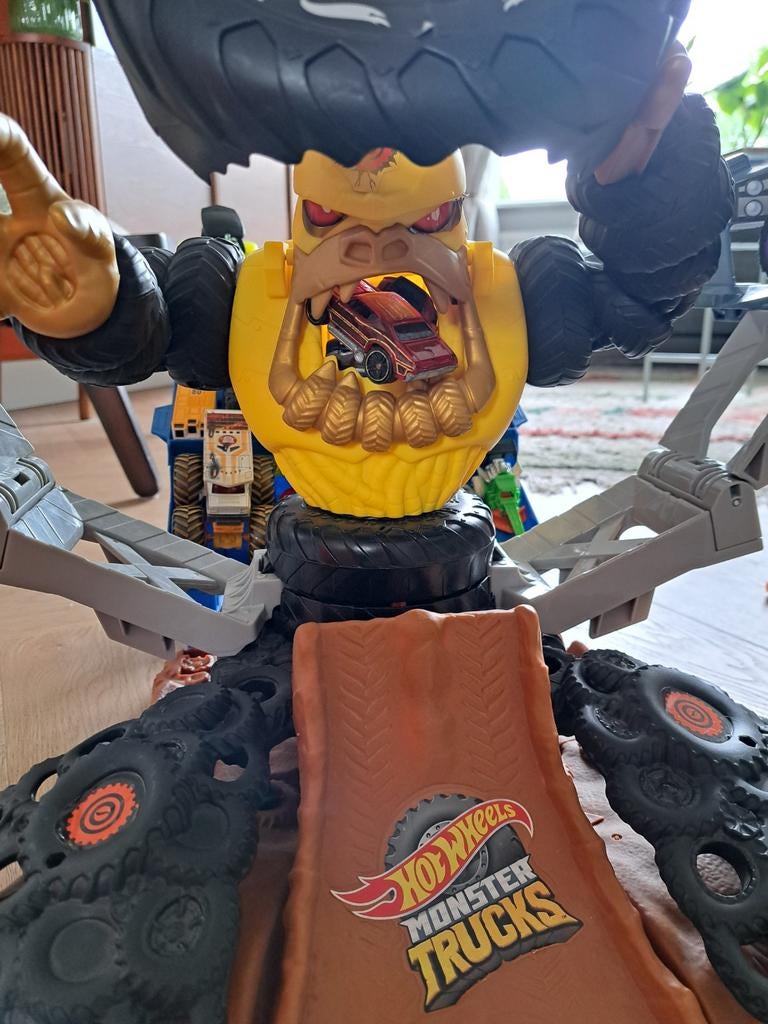 Hot Wheels Monster Trucks Gorilla Slam Speelset, Ophalen, Zo goed als nieuw, Jongen of Meisje