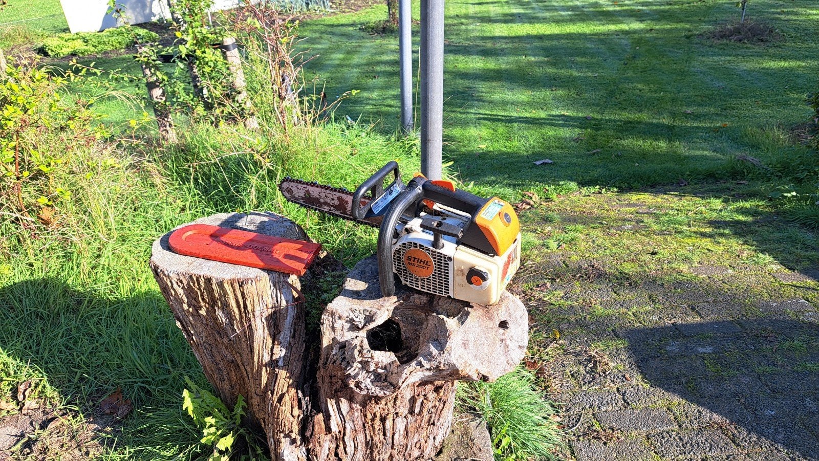Stihl MS 200 T Kettingzaag tophendel 2008, Stihl, Gebruikt, MS 200 T, Ophalen of Verzenden