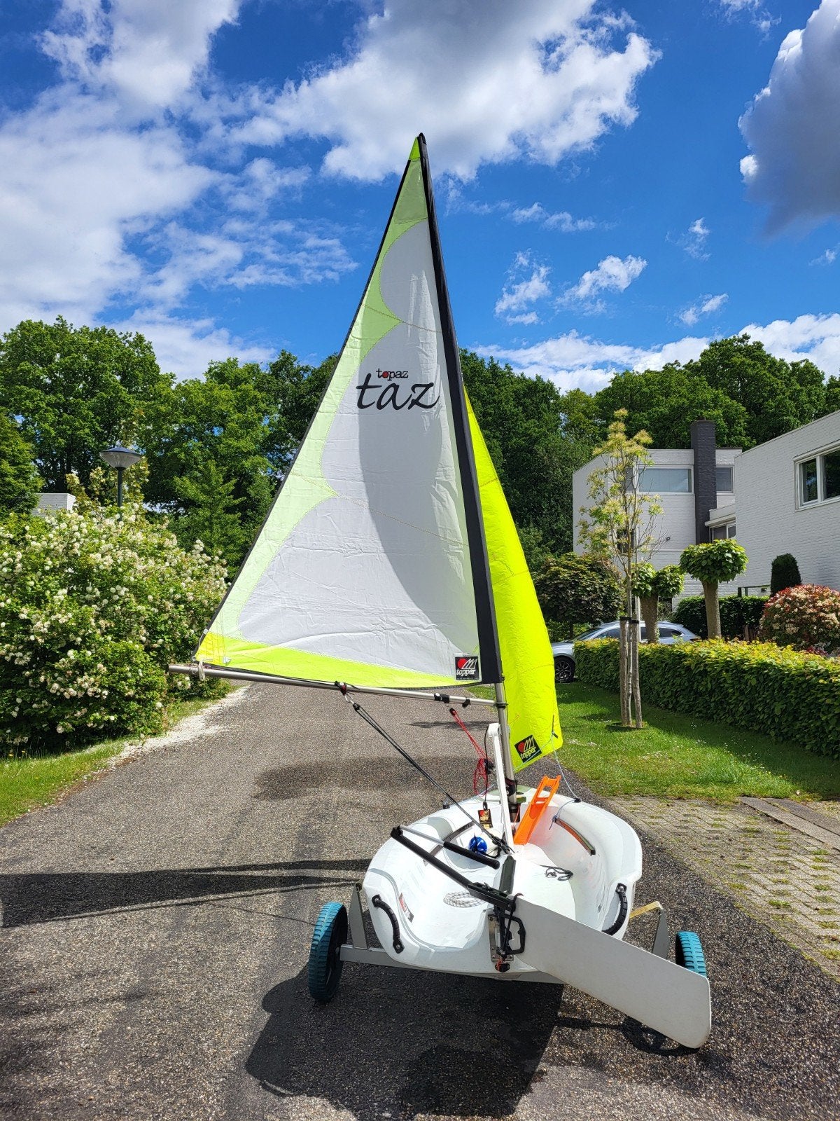 Topper Topaz Taz zeilboot met trailer en hoezen, Watersport en Boten, Overige typen, Ophalen of Verzenden, Topaz, Polyethyleen