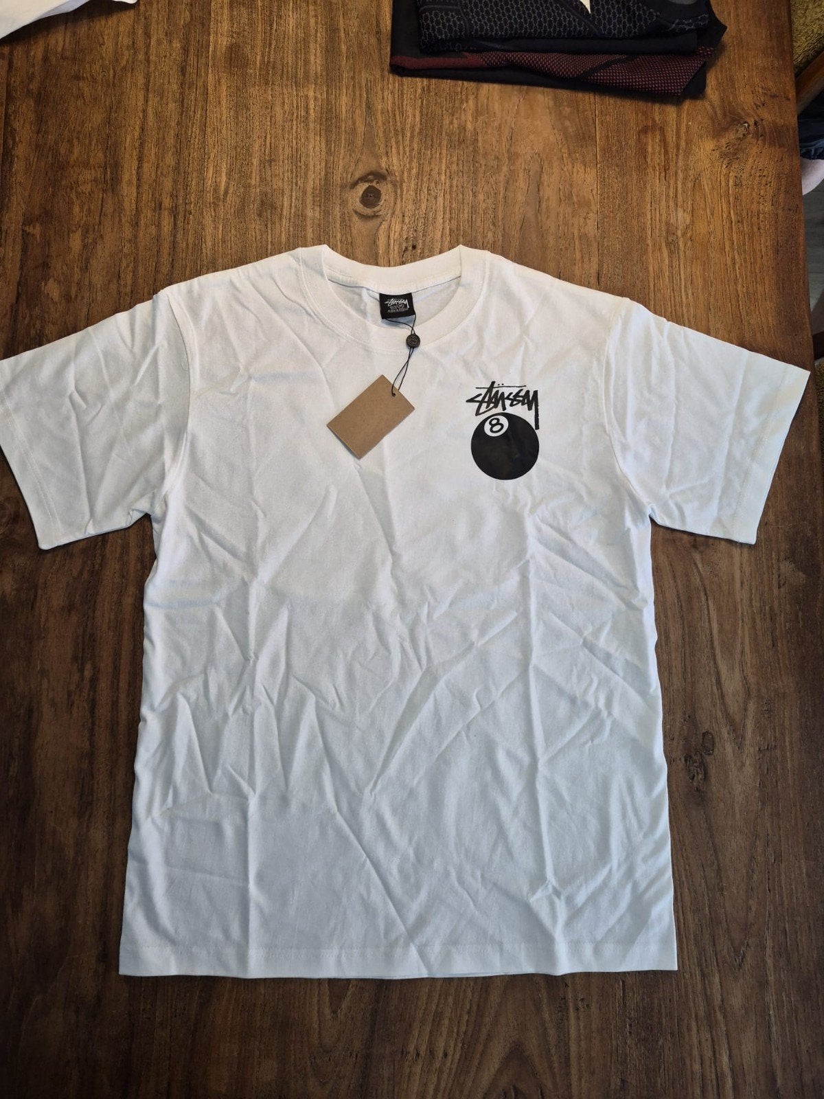 Stussy 8 Ball T-shirt - Nieuw met kaartjes, Maat 48/50 (M), Wit, Stussy, Nieuw