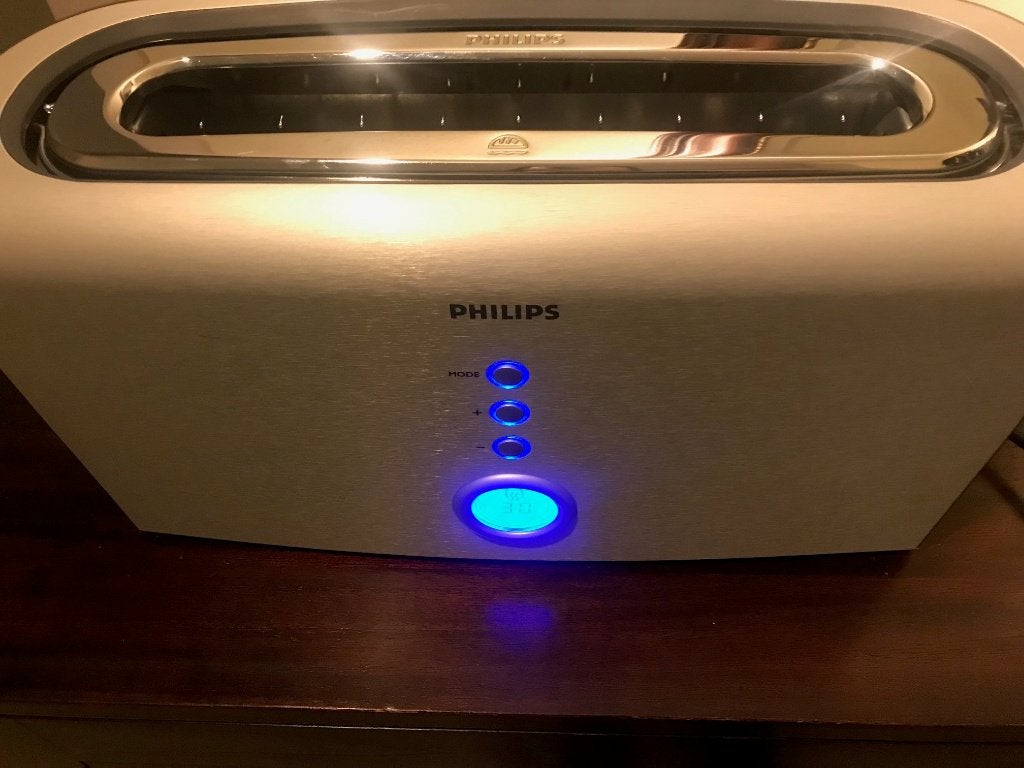 Philips HD 2618/00 broodrooster, aluminium serie (Defect), Verzenden, Niet werkend, Uitneembare kruimellade