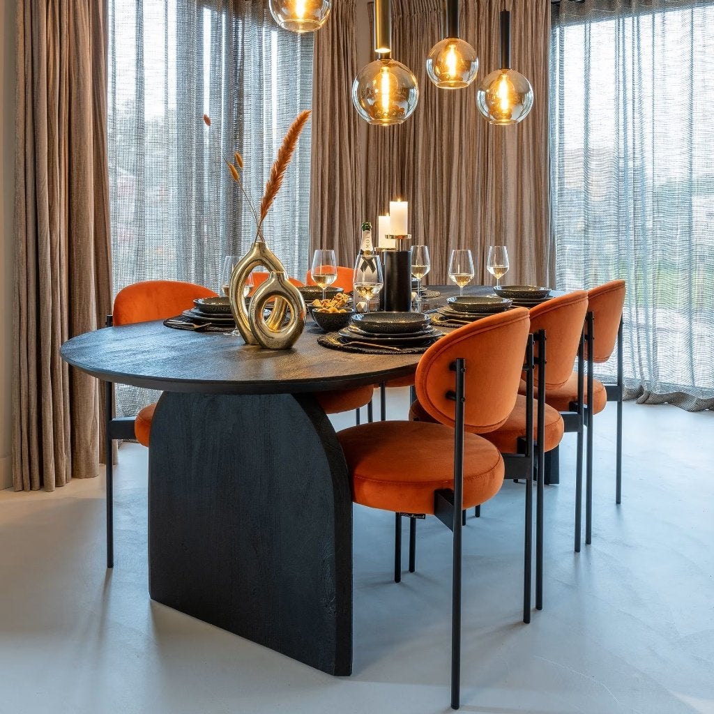 Eettafel Hudson showroommodel, Ophalen, 200 cm of meer, 50 tot 100 cm, Zo goed als nieuw