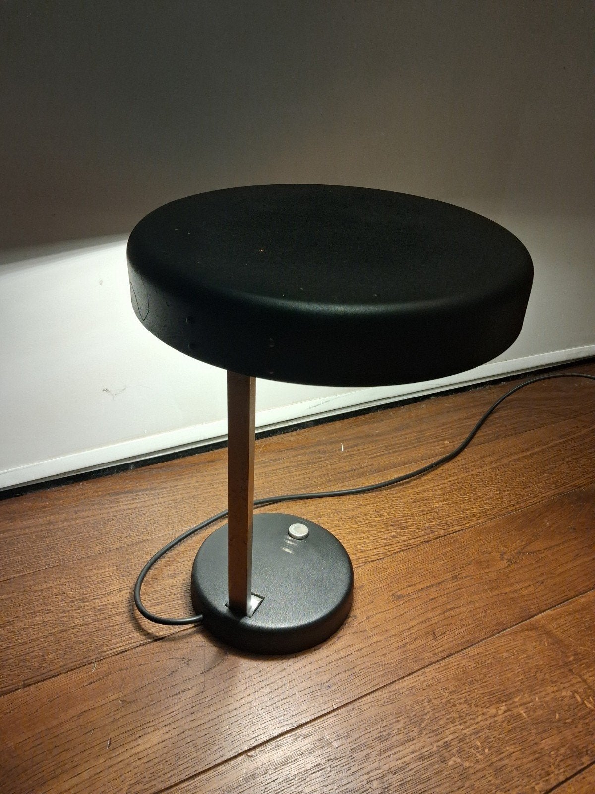 Vintage juwelierslamp - Zwart/Zilver - Geheel gerestaureerd, Ophalen of Verzenden