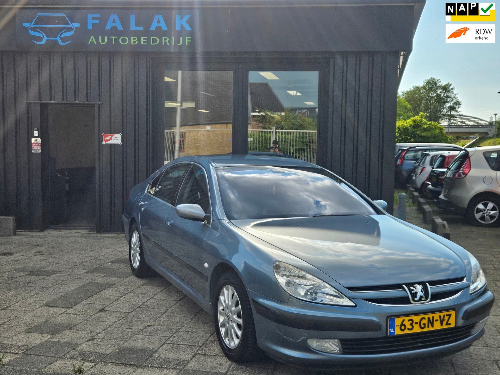 Peugeot 607 2.2-16V, Auto's, 4 cilinders, Blauw, Bedrijf, Sedan