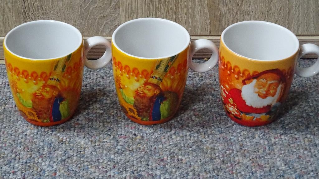 3 Efteling Koffiekopjes Van Aardewerk., Ophalen of Verzenden, Zo goed als nieuw, Gebruiksvoorwerp