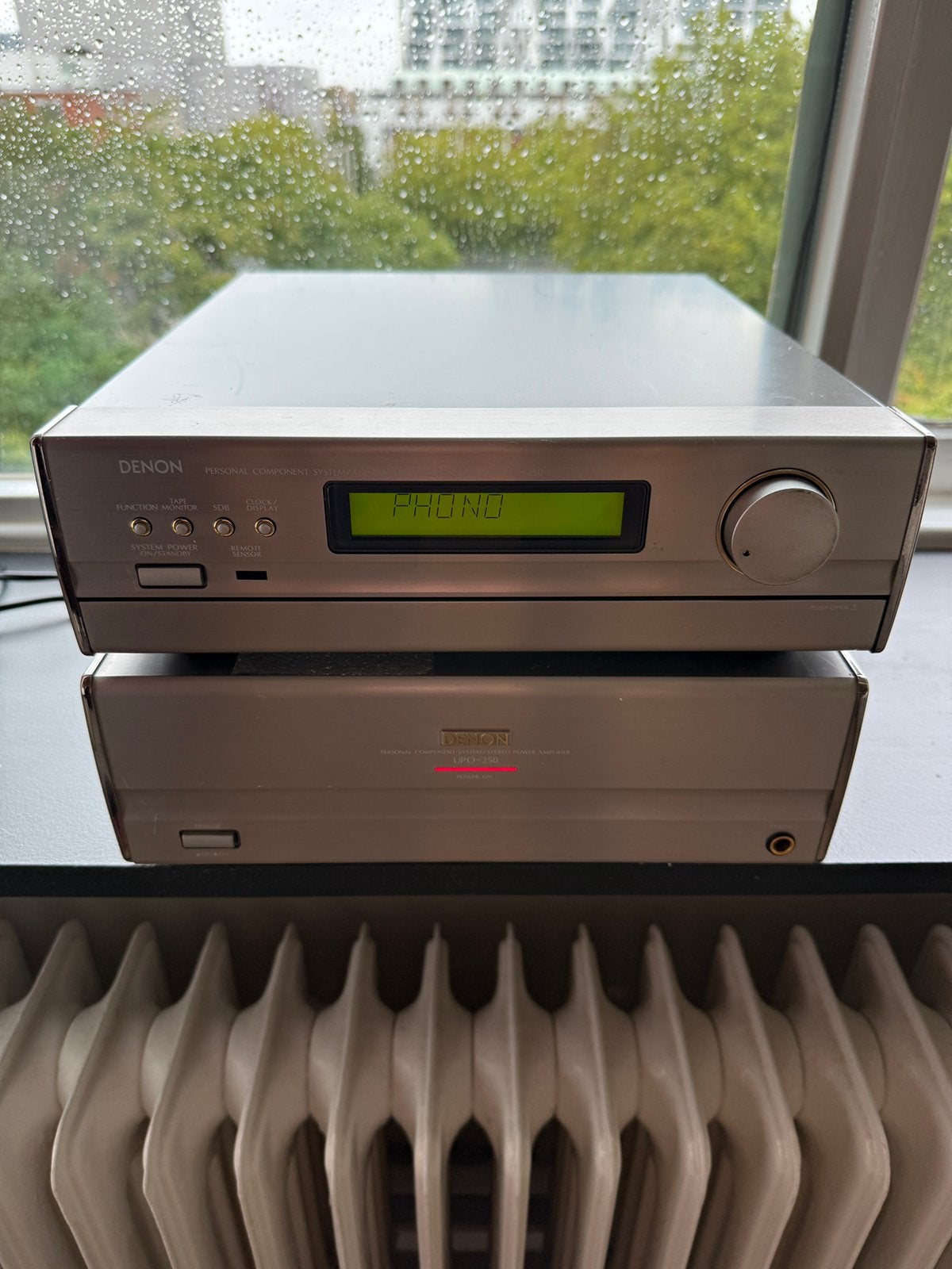 Denon UTP-250 + UPO-250 voor- en eindversterker, Ophalen, Gebruikt, Denon