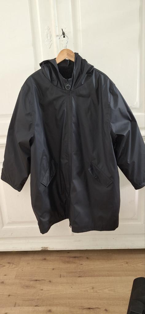 Wibra regen jas maat 54-56, gevoerd, zwart, Kleding | Dames, Zwart, Maat 46/48 (XL) of groter, Ophalen of Verzenden, Gedragen