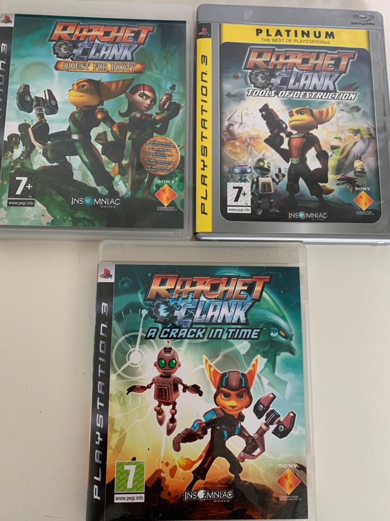Ps3 3x Ratchet & Clank, Avontuur en Actie, 1 speler, Ophalen of Verzenden, Zo goed als nieuw