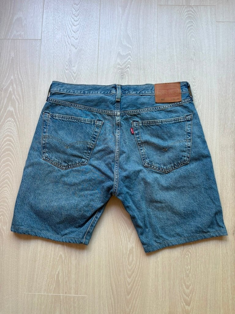 Levi's 501 Korte Broek W36, W36 - W38 (confectie 52/54), Blauw, ., Ophalen of Verzenden