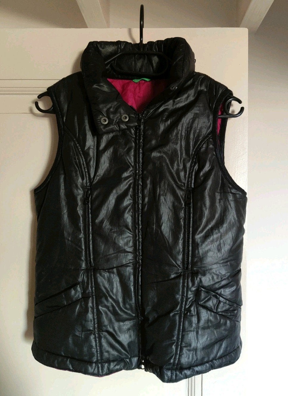 Bodywarmer Benetton - maat S, Zwart, Ophalen of Verzenden, United Colors of Benetton, Maat 36 (S)