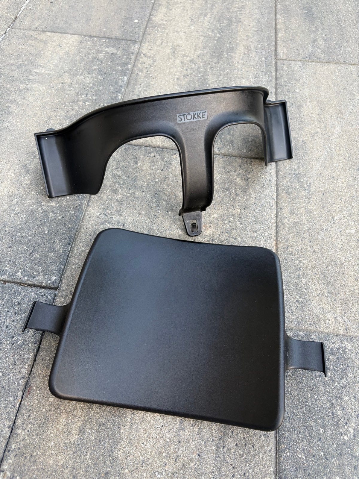 Stokke Tripp Trapp Stoelverkleiner / baby set Zwart, Ophalen of Verzenden, Zo goed als nieuw, Meegroeistoel, Stoelverkleiner