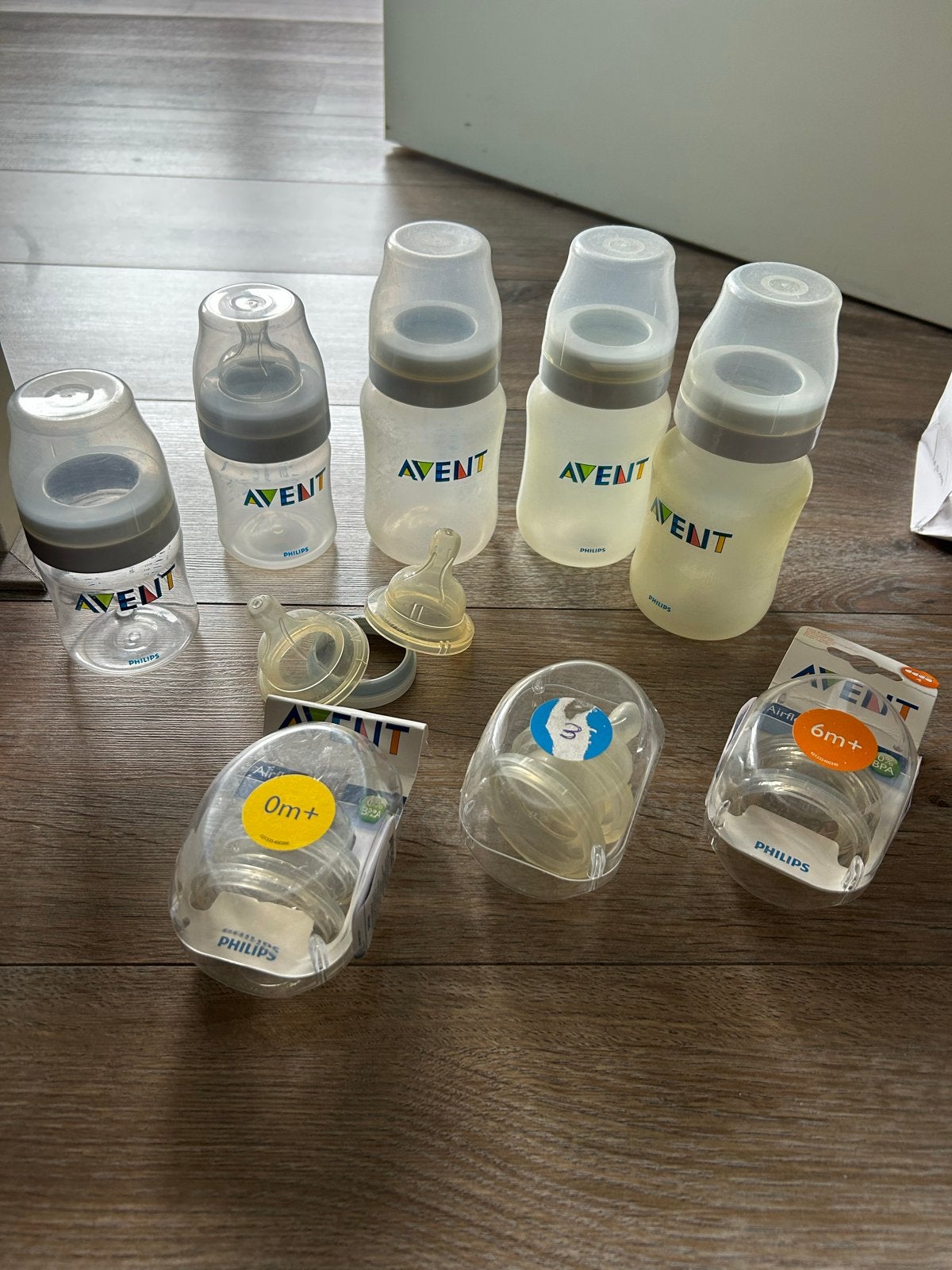 Philips Avent Babyflessen en Spenen Set, Ophalen of Verzenden, Gebruikt, Babyfles, Philips Avent