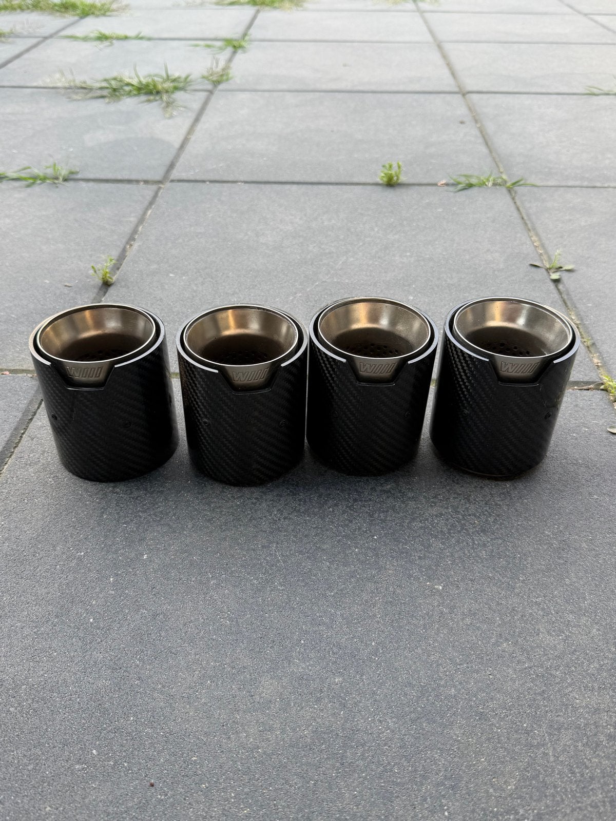 Carbon uitlaat sierstukken voor BMW M5 F90 (4 stuks), Ophalen, Gebruikt, BMW