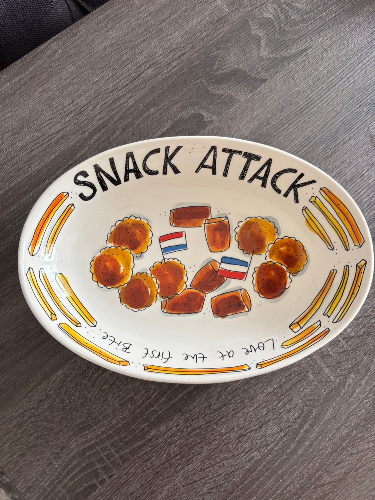 Snack schaal Blond Amsterdam, Verzenden, Zo goed als nieuw, Aardewerk, Schaal of Schalen