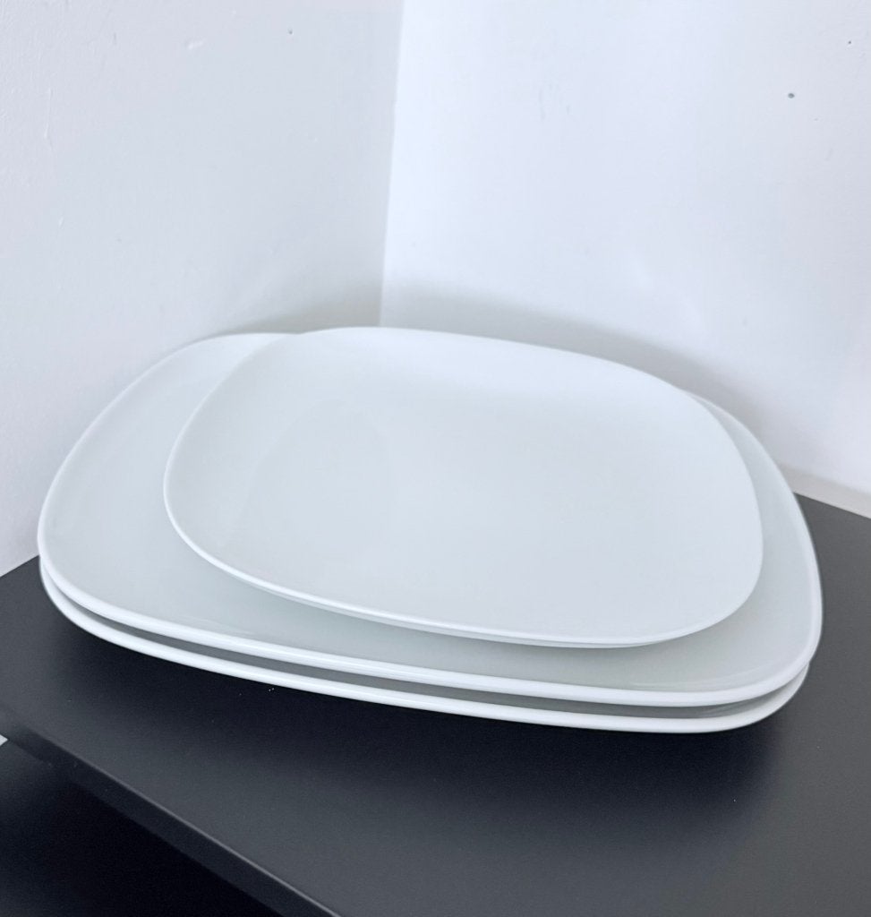 Witte Serveerschalen 3x | IKEA, Huis en Inrichting, Keramiek, Ophalen of Verzenden, Overige stijlen, Schaal of Schalen